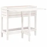 vidaXL Pflanzkasten mit Klappbarer Tischplatte 80 x 40 x 75 cm Weiß