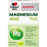 Doppelherz system MAGNESIUM 400 PUR - Magnesium unterstützt die normale Funktion der Muskeln - vegan - 30 Kapseln