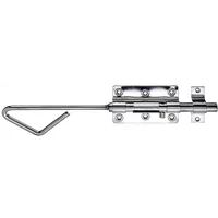 GAH Alberts Bolzen-Stangenriegel mit befestigter Schlaufe gerade, 320mm Edelstahl