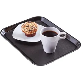 Cambro Epictread Rechteckiges Rutschfestes Fiberglastablett, Schwarz, 35cm x 27cm