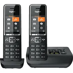 Gigaset Comfort 550A Duo – Schnurloses-Telefon mit Anrufbeantworter und Headset-Anschluss