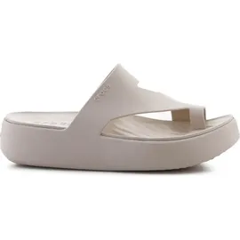Crocs Getaway Platform Toe Loop Badesandalen Sandstone 39-40