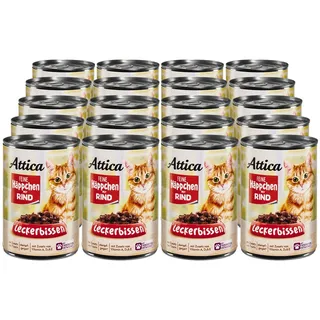 Attica Katzennahrung Rind 415g, 20er Pack