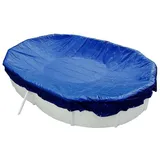 Evolution Abdeckplane Oval 490x300 cm Blau mit Übermaß Sommer Winter Pool Schwimmbad