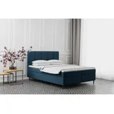 Kaiser Boxspringbett Mit Bettkasten Matratze Adel Stoff Monolith Marineblau 120x200 Cm