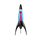 Mathmos Telstar Lavalampe Rakete (Schwarz – Blau/Pink)