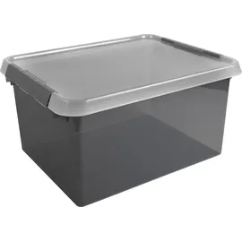 SUNWARE Aufbewahrungsbox mit Deckel Comfort Line 36 L rauchig transparent