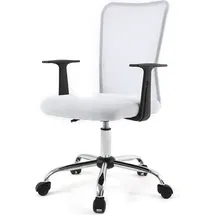 miliboo Design-Bürosessel Mesh Polypropylen Weiß