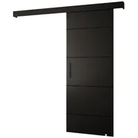 Schiebetür Komplettset - Schiebetürsystem Salwador 4 - Schiebetüren - Trennwände - Raumteiler - Innentüren, Tür 90x204 cm - Schiebetür Schiene - Zimmertür mit Schiebetür Griff - Saloontür