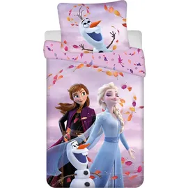 Disney Frozen Eiskönigin Mehrfarbig 140 x 200 cm + 70 x 90 cm