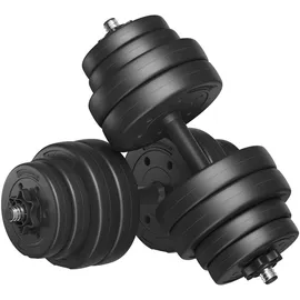 Songmics Hantelset 2-in-1-Kurzhantel 2 x 15 kg schwarz