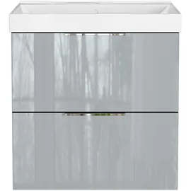 Germania Waschtischunterschrank 61 x 65 x 46 cm Grau