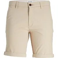 JACK & JONES Chino Shorts Fury in beigem Dune-XL