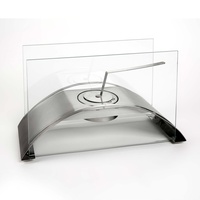 LILIMO Tischkamin VARESE TD-1M 50 x 20 x 30 cm Edelstahl Glas