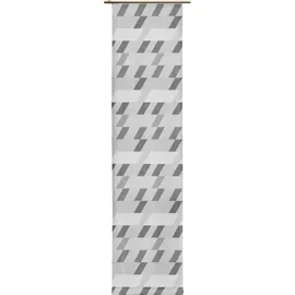Wirth Schiebegardine WIRTH "Bray" Gr. 3, grau (dunkelgrau), B:60cm H:225cm, Jacquard, Baumwolle, Polyester, Gardinen