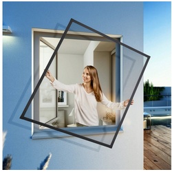 Windhager Insektenschutz-Fensterrahmen EXPERT Spannrahmen, BxH: 140x150 cm grau