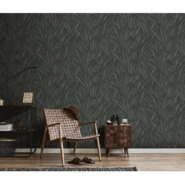 Fashion for walls Vliestapete Sansibar 53 cm x 10 m schwarz 10371-15