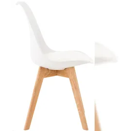 CLP 4er Set Esszimmerstuhl Linares weiß