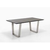 Niehoff Noah Tisch Edelstahl - 180 x 95 cm HPL Granit-Design