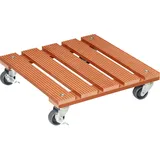 Wagner System GmbH Wagner Multi Pflanzenroller WPC Terracotta eckig 7,2 cm x 29 cm x 29 cm FSC®