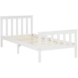 Homestyle4u Jugendbett 90x200cm weiß