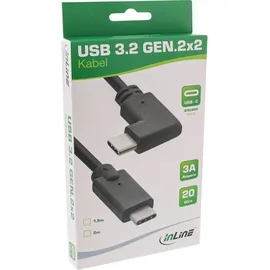 InLine USB-C auf USB-C 1,5 m Schwarz