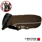 Wolters Hundemantel Winterjacke Amundsen für Mops & Co. kastanie Größe: 32 cm / Rückenlänge: 29 cm Halsumfang: 37 cm / Brustumfang: 46 - 57 cm