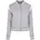URBAN CLASSICS Ladies Organic Inset College Sweat Jacket Grey/White