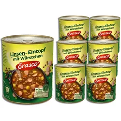Erasco Linsen-Eintopf mit Würstchen 6x800G