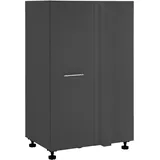 laundreezy Eckschrank 100 x 162 x 68 cm Grau