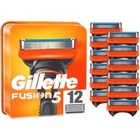 Gillette Fusion 5 Rasierklingen, 12 Ersatzklingen für Nassrasierer Herren mit 5-fach Klinge
