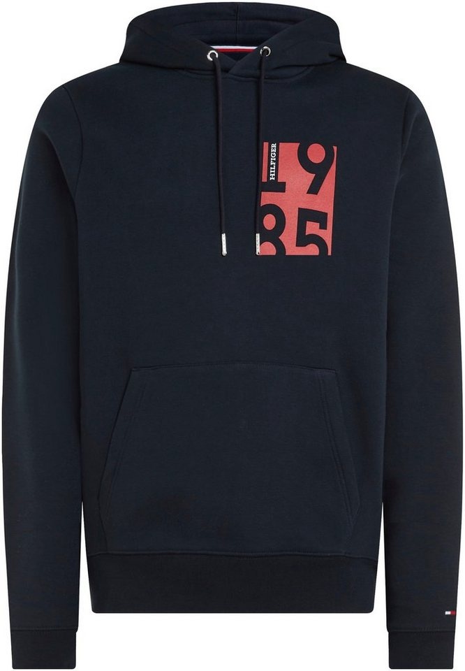 Tommy Hilfiger Big & Tall Sweatshirt BT-CHEST PRINT HOODY-B blau 5XL