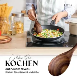 LAYBA Teakholz Servierlöffel (26 cm)