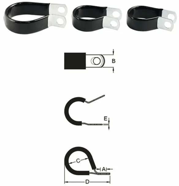 Bihr Edelstahl-Kabelbinder Feingummi Ø14,3mm 10 Stück