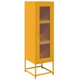 vidaXL Highboard Senfgelb 36x39x123 cm Kaltgewalzter Stahl