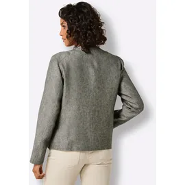 Creation L Premium creation L Leinen-Blazer in khaki-weiß-meliert | Gr.: 48