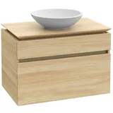 Villeroy & Boch Legato Waschtischunterschrank für ein Waschbecken | 2 Auszüge | Breite 1000 mm##Ohne Für Collaro 4A1840 (D: 400 .. B57200VG