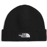 The North Face Beanie, in Strick-Optik mit Logo-Patch Modell Box Cuffed Black, One Size