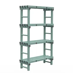 Gastro-Inox Rea Euro-Regal mit 4 Böden aus Kunststoff 1000x400x1750mm