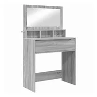 VidaXL Schlafzimmer-Frisiertische Graues Sonoma 80 x 39,6 x 135