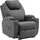 MCombo Elektrisch Relaxsessel Massagesessel Fernsehsessel Heizung Stoff 7061DE (grau-stoff)