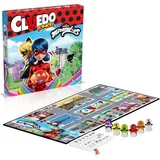 Winning Moves Cluedo Miraculous (Cluedo Junior) – Gesellschaftsspiel für die Familie für 2 bis 6 Spieler – Brettspiel 5 + Jahre – Logikspiele – französischer Cluedo