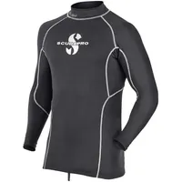 Scubapro K2 Light Langarm-rashguard Mit Durchgehendem Reißverschluss - Black