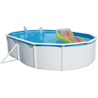 Stahlwandpool Set Nuovo de Luxe oval 550 x 366 x 120 cm ohne Filteranlage