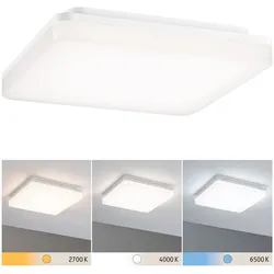 LED Panel Cela IP44 eckig 280x280mm 15,5W 1650lm White Switch Weiß matt