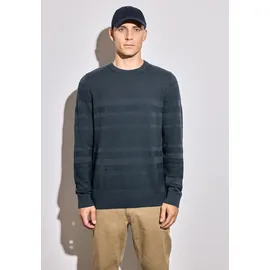 STREET ONE Rundhalspullover Blau XL