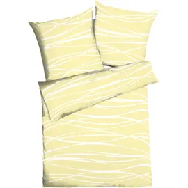 KAEPPEL Motion Mako-Satin gelb 155 x 220 cm + 80 x 80 cm