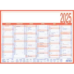 ZETTLER Wandkalender A4 blau/rot 660148/602535/908-1315