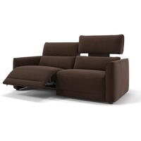 Sofanella 3-Sitzer Sofanella 3-Sitzer GALA Stoff Stoffsofa Relaxsofa in Dunkelbraun braun