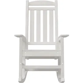 vidaXL Garten Schaukelstuhl 70 x 92 x 108 cm weiß 2 St.